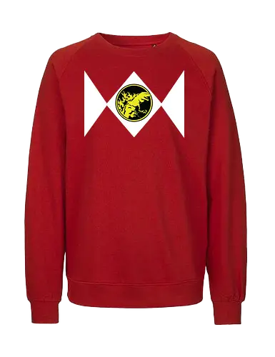 Kaiju Power Rangers - Kaiju Ranger Mashup - teetan, super sentai, mighty morphin, godzilla t-shirt, power rangers mashup, kaiju ranger, tokusatsu kleidung, gojira toho, japanische popkultur, kaiju eiga, monsterfilme, gelber ranger, minimalistische kunst, godzilla 1954, toho gesellschaft - Fairtrade Sweatshirt