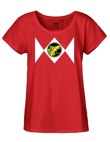 Kaiju Power Rangers - Kaiju Ranger Mashup - teetan, super sentai, mighty morphin, godzilla t-shirt, power rangers mashup, kaiju ranger, tokusatsu kleidung, gojira toho, japanische popkultur, kaiju eiga, monsterfilme, gelber ranger, minimalistische kunst, godzilla 1954, toho gesellschaft - Fairtrade Girl Shirt