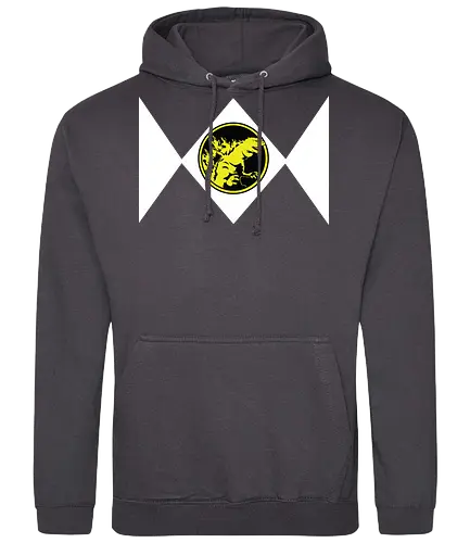 Kaiju Power Rangers - Kaiju Ranger Mashup - teetan, super sentai, mighty morphin, godzilla t-shirt, power rangers mashup, kaiju ranger, tokusatsu kleidung, gojira toho, japanische popkultur, kaiju eiga, monsterfilme, gelber ranger, minimalistische kunst, godzilla 1954, toho gesellschaft - Standard Hoodie