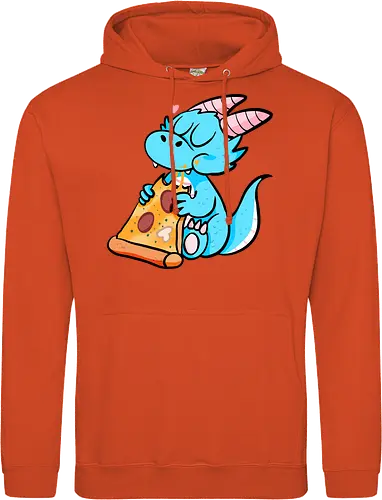 Pizza Drache - Pizza, Drache, Fantasy - Standard Hoodie