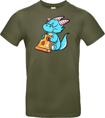 Pizza Drache - Pizza, Drache, Fantasy - Standard T-Shirt