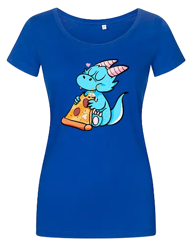 Pizza Drache - Pizza, Drache, Fantasy - Women T-Shirt