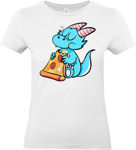 Pizza Drache - Pizza, Drache, Fantasy - Standard T-Shirt (Women)