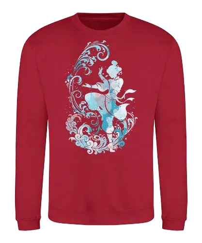 Water dancer - korra, avatar korra, anime, water tribe, water bender, watercolor, tv show, television - Sweatshirt