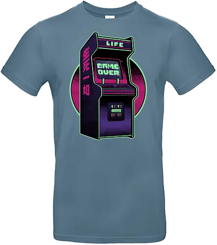 Arcade Life Over  - 90s, 90's, 70s, 70's, Sarcasm, Arcade, Arcade Game, Afterlife, Life, Game Over, Retro, Retro Advertising, Retro Publicity, Retro Vintage, Retrowave, Retro Gamer, Retro Gaming, Vaporwave, Video Games, Video Game, 80s, 80's - Standard T-Shirt