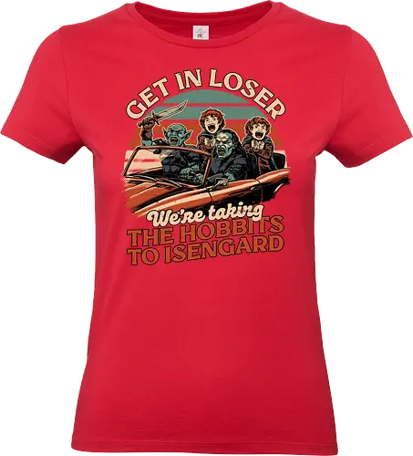 Fantasy Movie Car Meme - Orc, Memes, Meme, Fun, Funny, Geek, Get In Loser, Loser, halfling, Movie, Classic Movie, Classic, Book, Books, Bookworm, Medieval, Fantasy, Adventure, Magical, Magical Creature, Magical Creatures, Magic, Retro, Retro Vintage, Vintage, Comedy, Internet, Car, Nerd - Standard T-Shirt (Women)