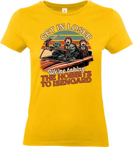 Fantasy Movie Car Meme - Orc, Memes, Meme, Fun, Funny, Geek, Get In Loser, Loser, halfling, Movie, Classic Movie, Classic, Book, Books, Bookworm, Medieval, Fantasy, Adventure, Magical, Magical Creature, Magical Creatures, Magic, Retro, Retro Vintage, Vintage, Comedy, Internet, Car, Nerd - Standard T-Shirt (Women)