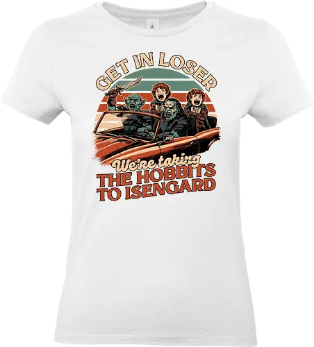 Fantasy Movie Car Meme - Orc, Memes, Meme, Fun, Funny, Geek, Get In Loser, Loser, halfling, Movie, Classic Movie, Classic, Book, Books, Bookworm, Medieval, Fantasy, Adventure, Magical, Magical Creature, Magical Creatures, Magic, Retro, Retro Vintage, Vintage, Comedy, Internet, Car, Nerd - Standard T-Shirt (Women)