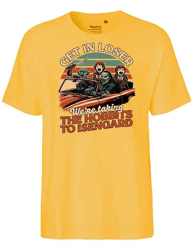 Fantasy Movie Car Meme - Orc, Memes, Meme, Fun, Funny, Geek, Get In Loser, Loser, halfling, Movie, Classic Movie, Classic, Book, Books, Bookworm, Medieval, Fantasy, Adventure, Magical, Magical Creature, Magical Creatures, Magic, Retro, Retro Vintage, Vintage, Comedy, Internet, Car, Nerd - Fairtrade T-Shirt