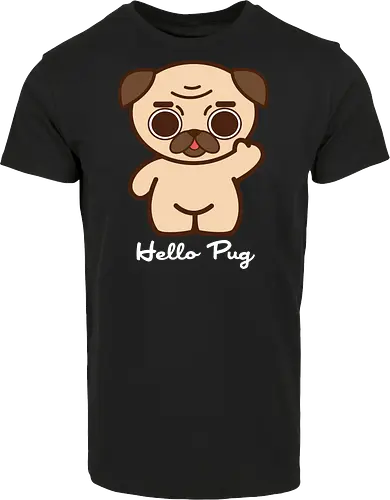 Hello Pug - Kawaii Süßer Hund