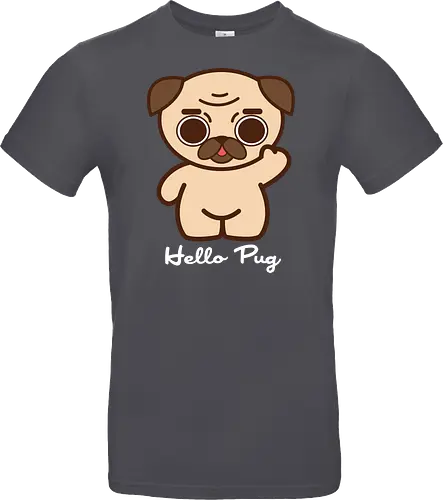 Hello Pug - Kawaii Süßer Hund
