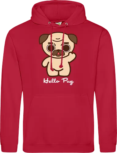 Hello Pug - Kawaii Süßer Hund