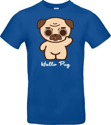 Hello Pug - Kawaii Süßer Hund