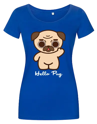 Hello Pug - Kawaii Süßer Hund