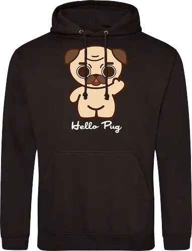 Hello Pug - Kawaii Süßer Hund