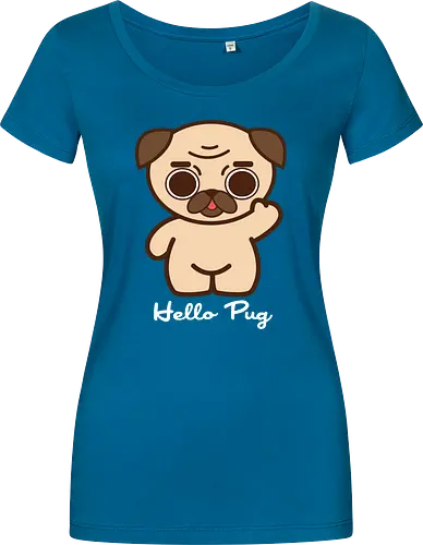 Hello Pug - Kawaii Süßer Hund