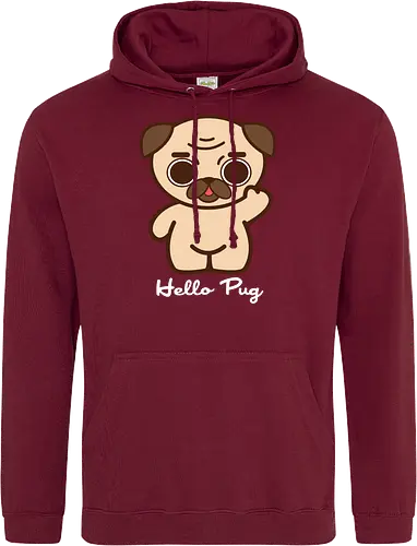 Hello Pug - Kawaii Süßer Hund