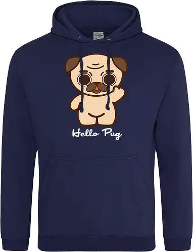 Hello Pug - Kawaii Süßer Hund