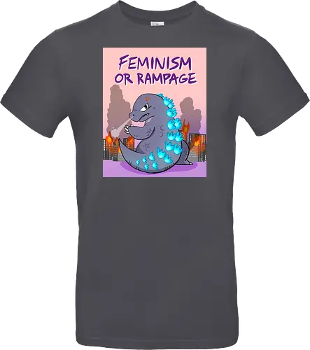 Feminism or Rampage - Feminismus, Comic, Kaiju - Standard T-Shirt