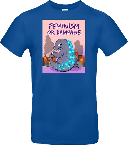 Feminism or Rampage - Feminismus, Comic, Kaiju - Standard T-Shirt