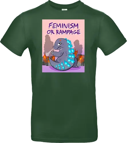 Feminism or Rampage - Feminismus, Comic, Kaiju - Standard T-Shirt