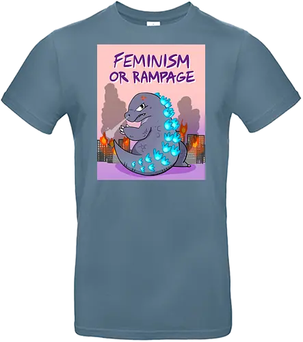 Feminism or Rampage - Feminismus, Comic, Kaiju - Standard T-Shirt