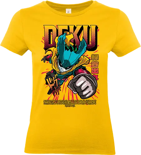 Deku – One For All Rising - anime art, Academia, izuku midoriya, deku hero, one for all, anime hero, superhero anime, shonen anime, manga series - Standard T-Shirt (Women)