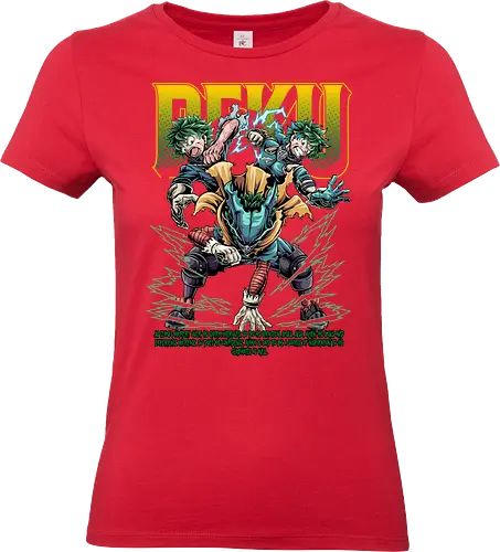 Deku – Future Number One Hero - Academia, deku, anime illustration, izuku midoriya, hero student, ua academy, anime protagonist, action anime, manga series - Standard T-Shirt (Women)