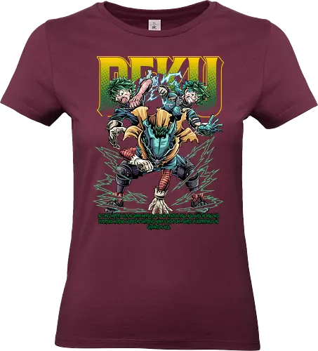 Deku – Future Number One Hero - Academia, deku, anime illustration, izuku midoriya, hero student, ua academy, anime protagonist, action anime, manga series - Standard T-Shirt (Women)