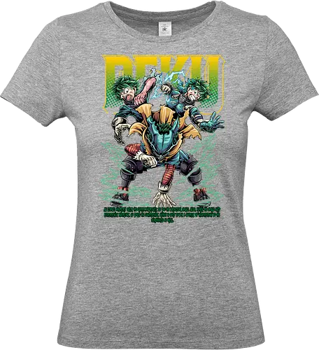 Deku – Future Number One Hero - Academia, deku, anime illustration, izuku midoriya, hero student, ua academy, anime protagonist, action anime, manga series - Standard T-Shirt (Women)