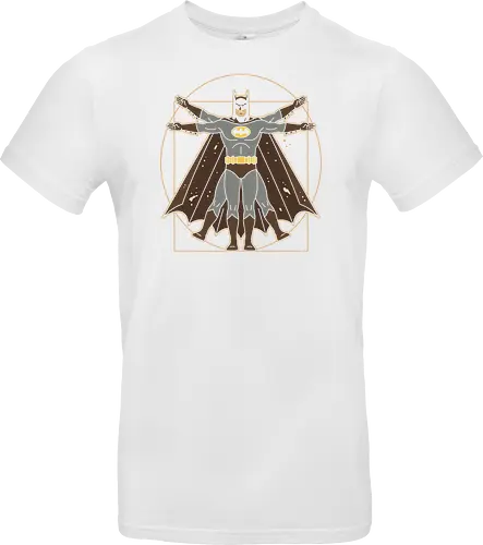 Vitruvian Bat Dark Knight Renaissance Art Parody Graphic