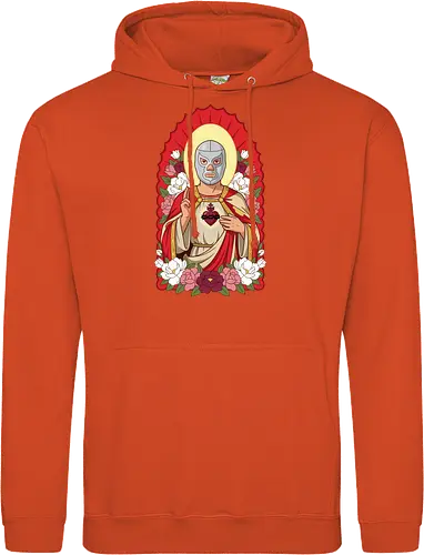"Santo Luchador" Mexican Lucha Libre Sacred Heart Graphic