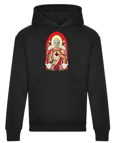 "Santo Luchador" Mexican Lucha Libre Sacred Heart Graphic