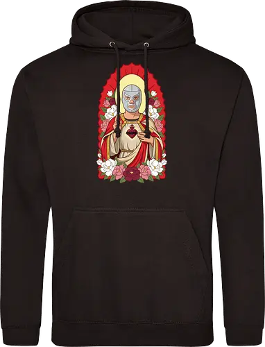 "Santo Luchador" Mexican Lucha Libre Sacred Heart Graphic