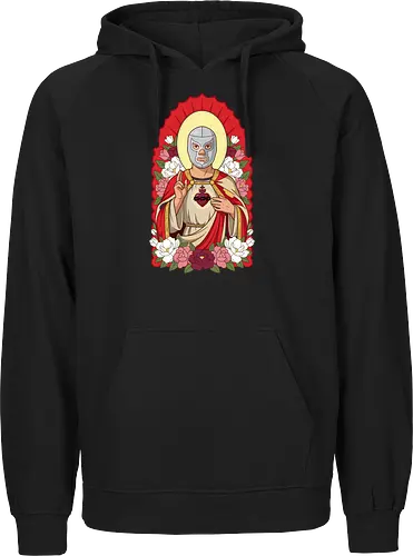 "Santo Luchador" Mexican Lucha Libre Sacred Heart Graphic