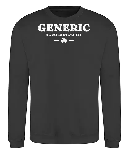 Generic St. Patrick’s Day Vintage Shamrock - st patricks day, funny, funny quote, funny slogan, generic, humor, ireland, irish, irish pride, lucky, saint patricks day, sarcasm, shamrock, shamrock clover, st paddys day - Sweatshirt