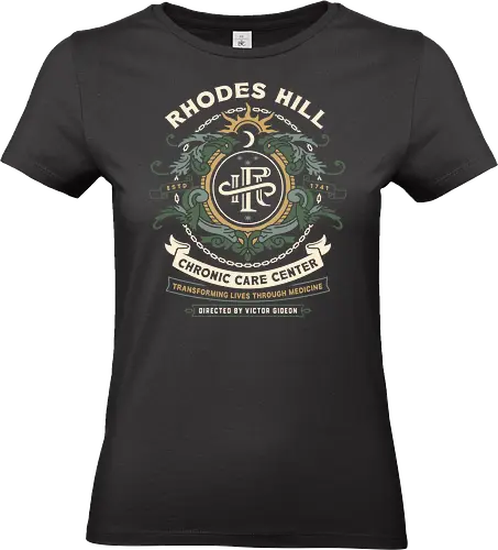 Rhodes Hill Chronic Care Center Crest - resident evil requiem, Horror, resident evil 9, resident evil 2, resident evil 3 nemesis, jill valentine, leon s kennedy, resident evil 4, umbrella corporation, victor gideon, raccoon city, albert wesker, chris redfield, resident evil 5, grace ashcroft - Standard T-Shirt (Women)
