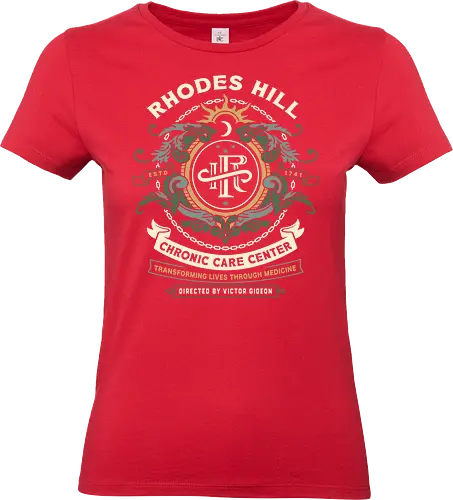 Rhodes Hill Chronic Care Center Crest - resident evil requiem, Horror, resident evil 9, resident evil 2, resident evil 3 nemesis, jill valentine, leon s kennedy, resident evil 4, umbrella corporation, victor gideon, raccoon city, albert wesker, chris redfield, resident evil 5, grace ashcroft - Standard T-Shirt (Women)