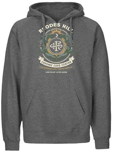 Rhodes Hill Chronic Care Center Crest - resident evil requiem, Horror, resident evil 9, resident evil 2, resident evil 3 nemesis, jill valentine, leon s kennedy, resident evil 4, umbrella corporation, victor gideon, raccoon city, albert wesker, chris redfield, resident evil 5, grace ashcroft - Fairtrade Hoodie