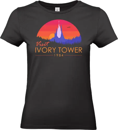 Visit Ivory Tower - 80s movies, 80s, adventure, book, child, eighties, fantasy, imagination, magic, nostalgia, reading, retro, tower, vintage, popculture - Standard T-Shirt (Women)