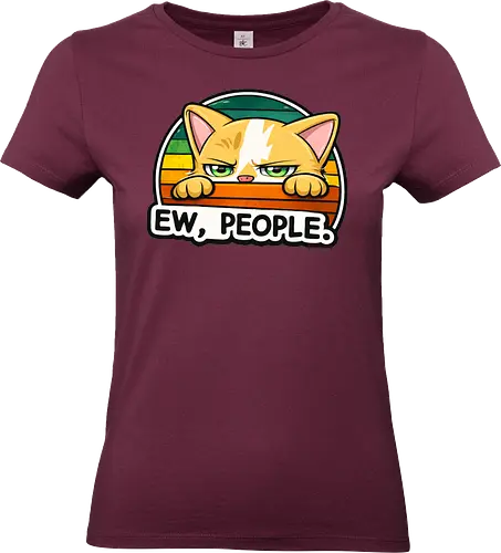Ew, People. - Katze, Smilow, Twitch, Streamer, Chaos, Typisch Katze - Standard T-Shirt (Women)