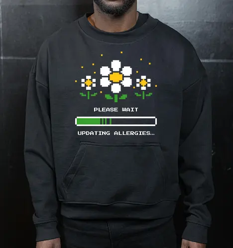 Updating Allergies Pixel Flower Humor 