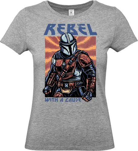 Rebel with a Cause - fictional, Movie, film, galaxy, galactic, space, droids, heroes, character, fictional, Movie, film, galaxy, galactic, space, droids, heroes, character - Standard T-Shirt (Women)