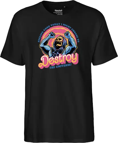 Choose to Destroy - Comic, comic book, character, movie, animated, animation, villain, universe, funny - Fairtrade T-Shirt