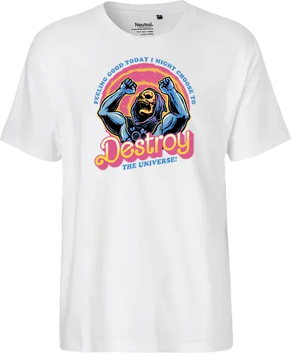 Choose to Destroy - Comic, comic book, character, movie, animated, animation, villain, universe, funny - Fairtrade T-Shirt