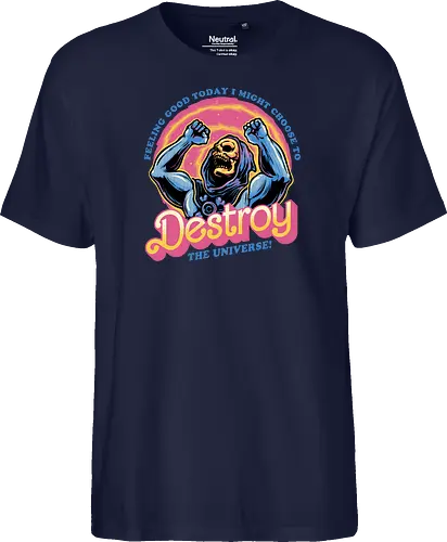 Choose to Destroy - Comic, comic book, character, movie, animated, animation, villain, universe, funny - Fairtrade T-Shirt