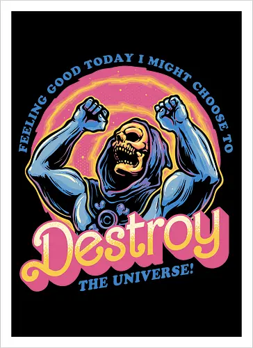 Choose to Destroy - Comic, comic book, character, movie, animated, animation, villain, universe, funny - Artprint
