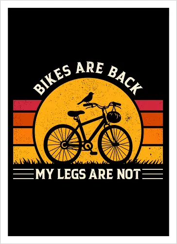 Bikes Are Back Vintage Cycling Humor 
