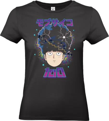 Mob 100 Awakening - mob psycho 100 shirt, shigeo kageyama t-shirt, anime pixel glitch graphic tee, psychic awakening apparel, mob 100% design, retro anime streetwear, neon vaporwave anime clothing, shonen jump character top, psychic energy graphic shirt, mob psycho fan gift, vibrant manga illustration, electric blue anime shirt, aesthetic otaku fashion, kageyama shigeo merch, supernatural anime t-shirt, pixel art anime top, trendy anime streetwear, high contrast anime design, Japanese manga character tee - Standard T-Shirt (Women)