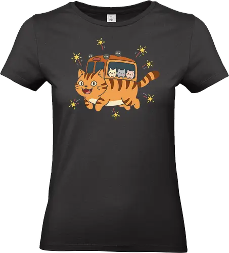 "Kawaii Cat Bus" - Standard T-Shirt (Women)